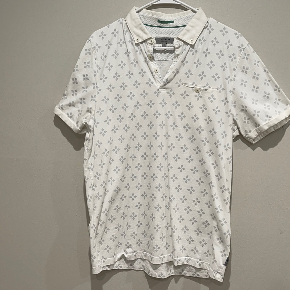 Ted Baker - white, diamond print